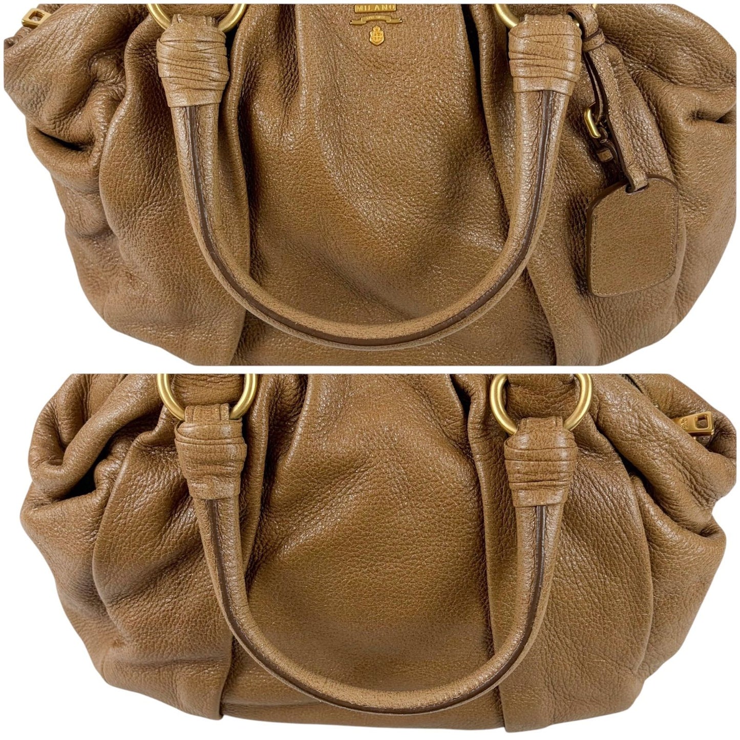 Prada Vitello Daino Leather Hand Tote Handbag — view 7