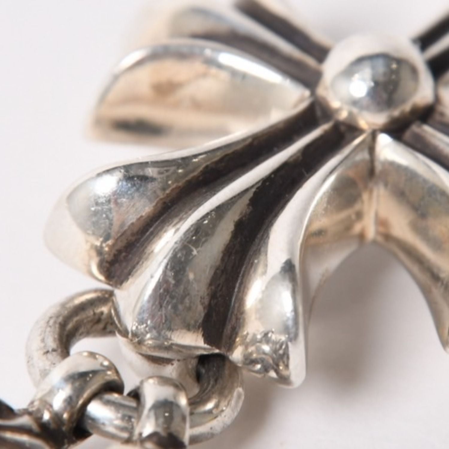 Chrome Hearts 1 CH Ball Chain Small CH Cross Necklace — view 7