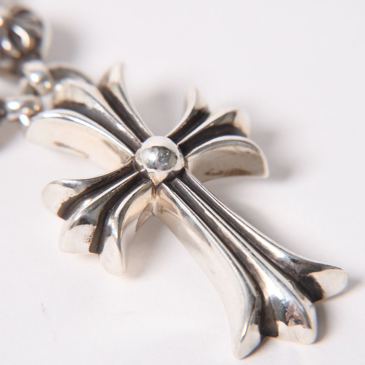 Chrome Hearts 1 CH Ball Chain Small CH Cross Necklace — view 4