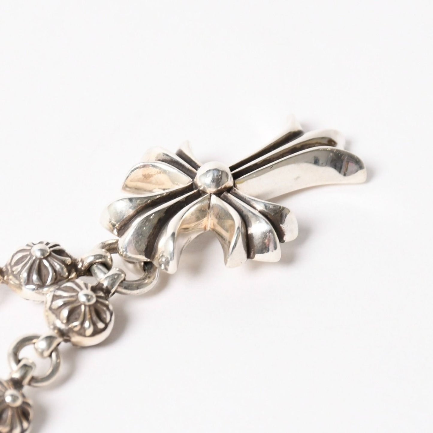 Chrome Hearts 1 CH Ball Chain Small CH Cross Necklace — view 5