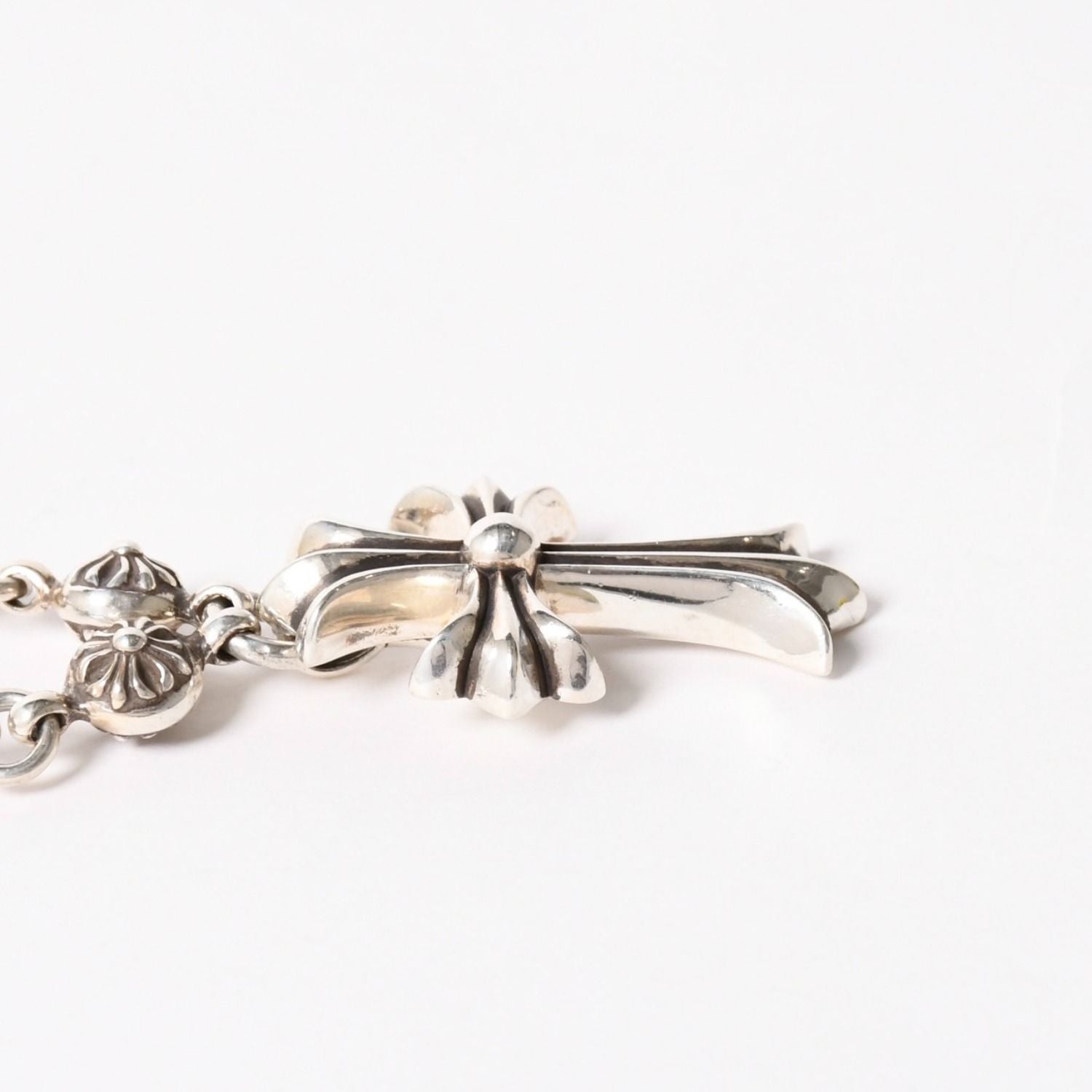 Chrome Hearts 1 CH Ball Chain Small CH Cross Necklace — view 8