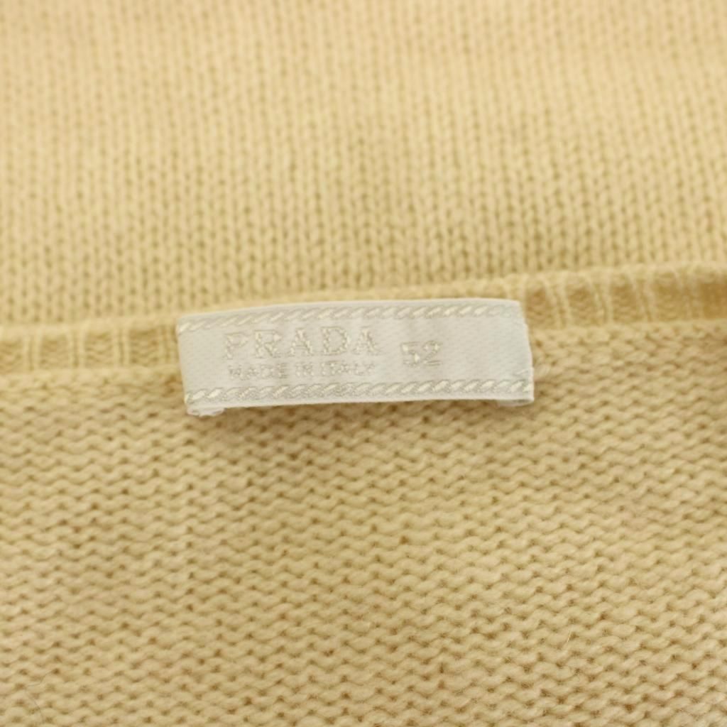 Prada Knit Sweater Long Sleeve Cashmere 52 Beige — view 3