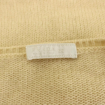 Prada Knit Sweater Long Sleeve Cashmere 52 Beige — view 3