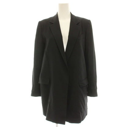 Dolce & Gabbana Tailored Jacket Wool Lining Leopard Print 40 Black HN