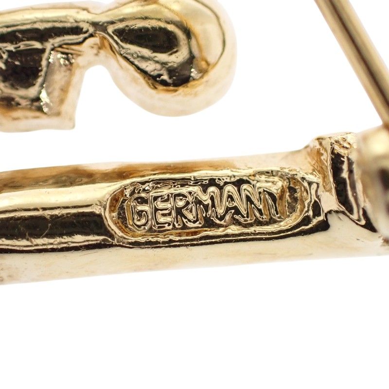 Dior Logo Brooch Metal Rhinestone Gold — view 8