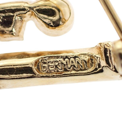 Dior Logo Brooch Metal Rhinestone Gold — view 8