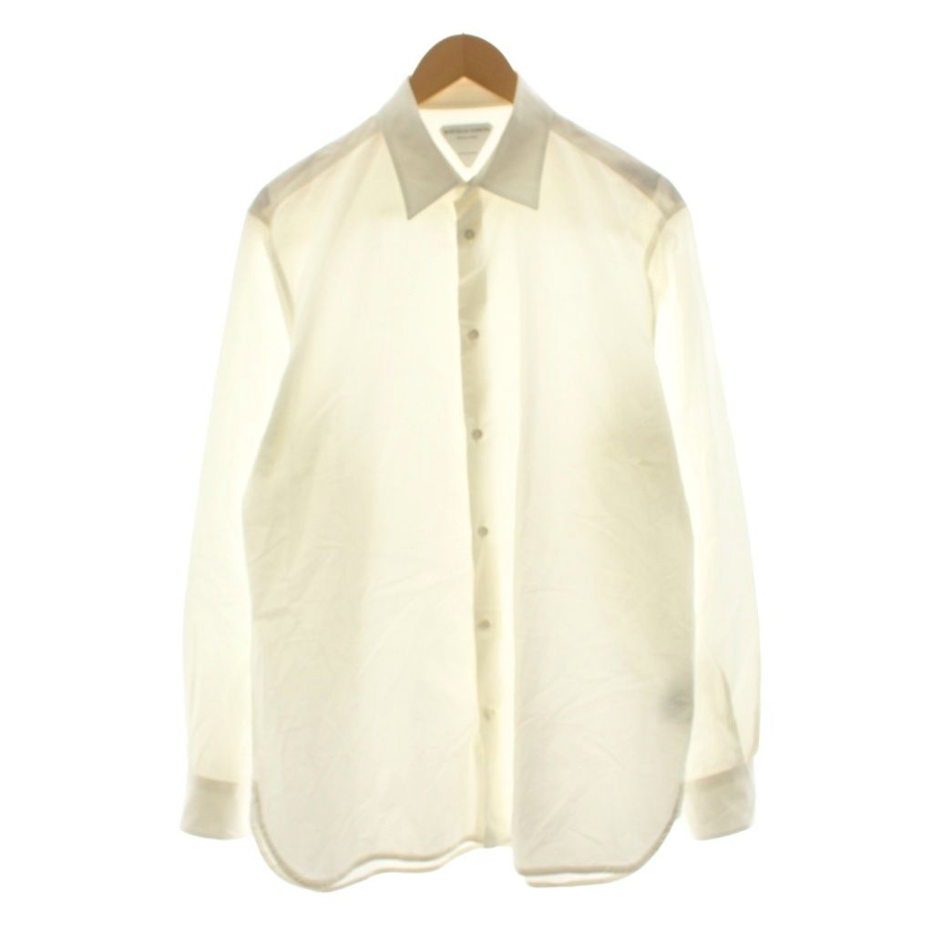 Bottega Veneta Shirt Long Sleeve Cotton 42 White