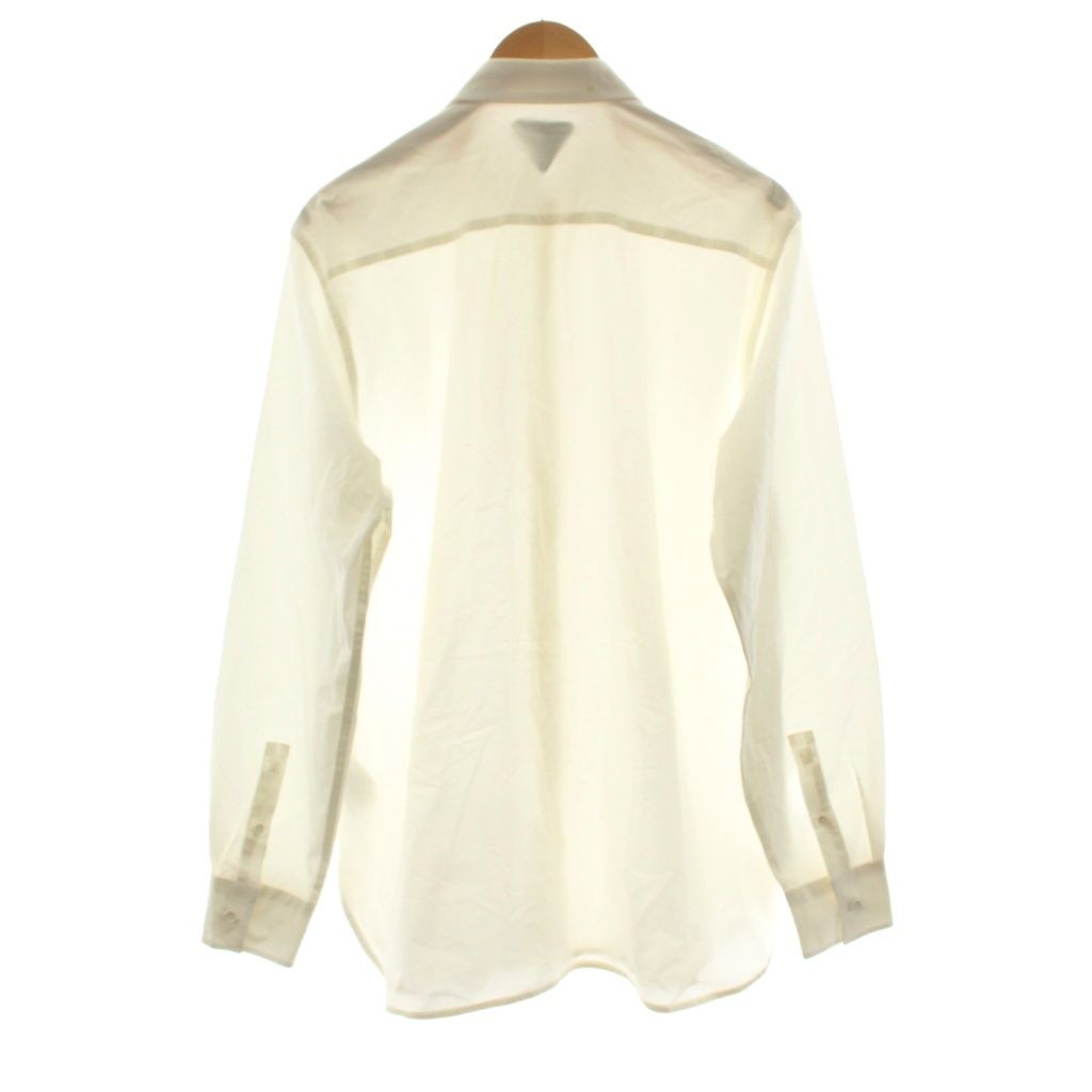 Bottega Veneta Shirt Long Sleeve Cotton 42 White — view 2