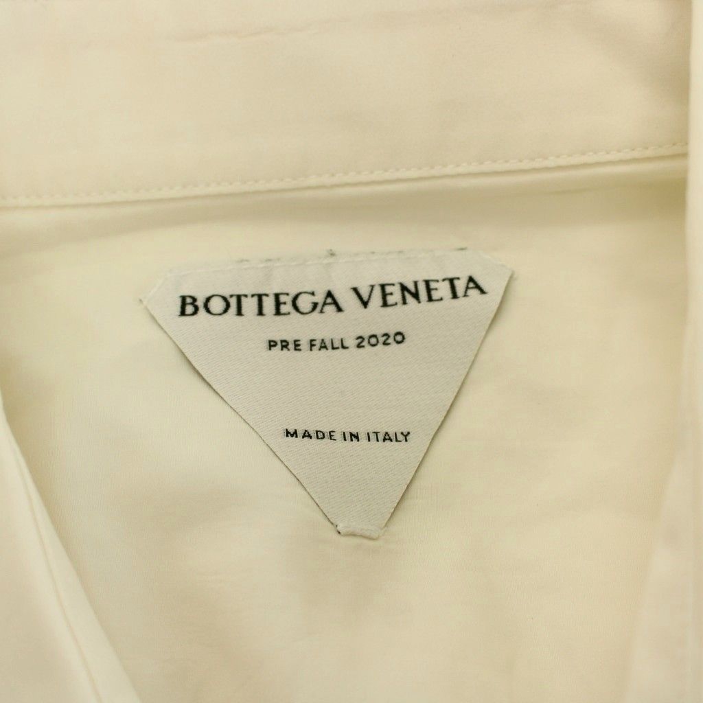 Bottega Veneta Shirt Long Sleeve Cotton 42 White — view 3