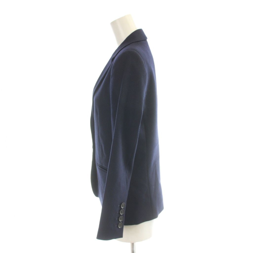 Gucci Jacket Top 38 Navy Single Breasted Long Sleeve AP — view 3
