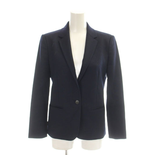 Gucci Jacket Top 38 Navy Single Breasted Long Sleeve AP