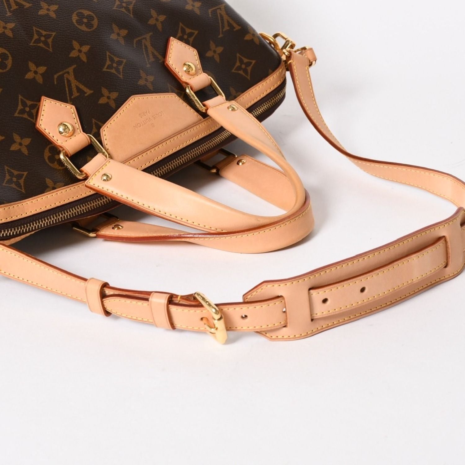 Louis Vuitton Retiro PM Monogram 2-Way Bag Brown Gold — view 8