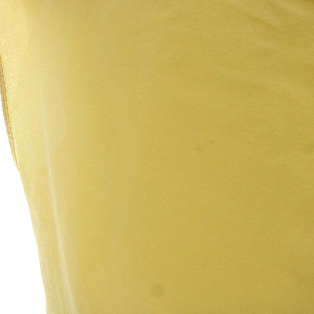 Chanel Blouse Shirt Sleeveless Silk 38 Yellow HN — view 4