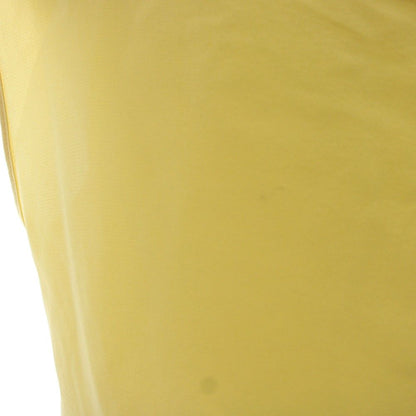 Chanel Blouse Shirt Sleeveless Silk 38 Yellow HN — view 4