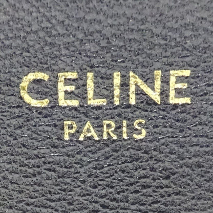 Celine Shoulder Bag Trio Large Leather Black Going Out Adults Simple — view 7