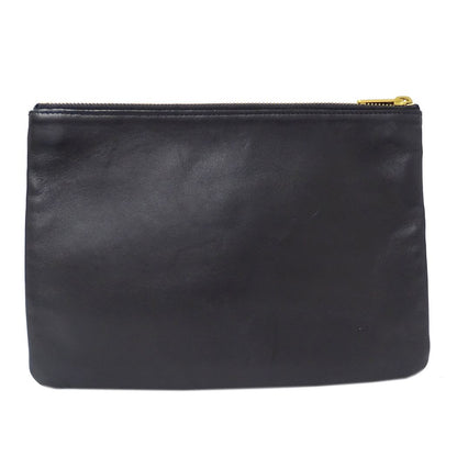 Celine Shoulder Bag Trio Large Leather Black Going Out Adults Simple — view 2