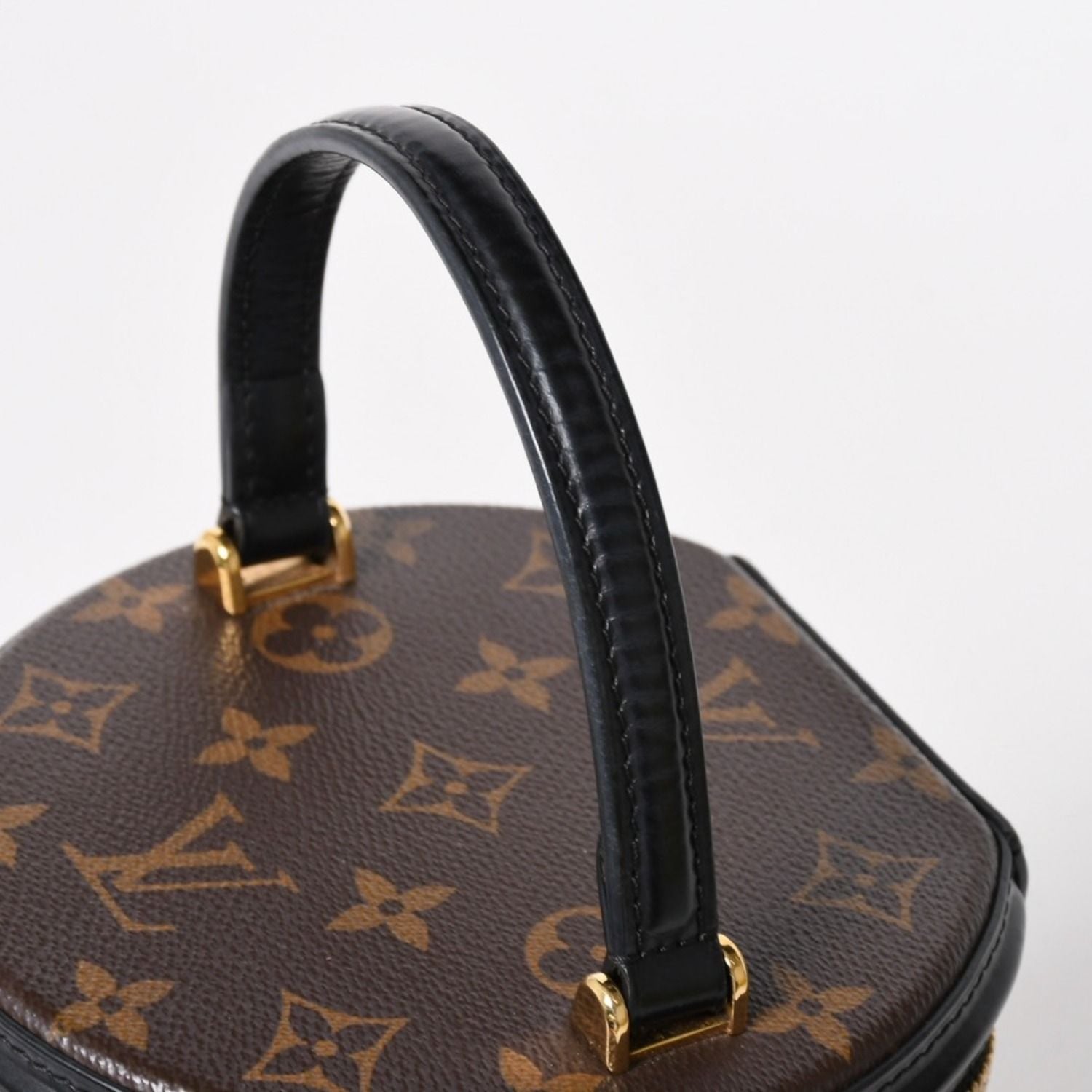 Louis Vuitton Cannes Shoulder Bag Monogram Reverse Brown Black — view 8