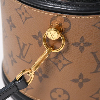 Louis Vuitton Cannes Shoulder Bag Monogram Reverse Brown Black — view 5