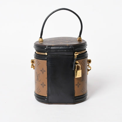 Louis Vuitton Cannes Shoulder Bag Monogram Reverse Brown Black — view 2