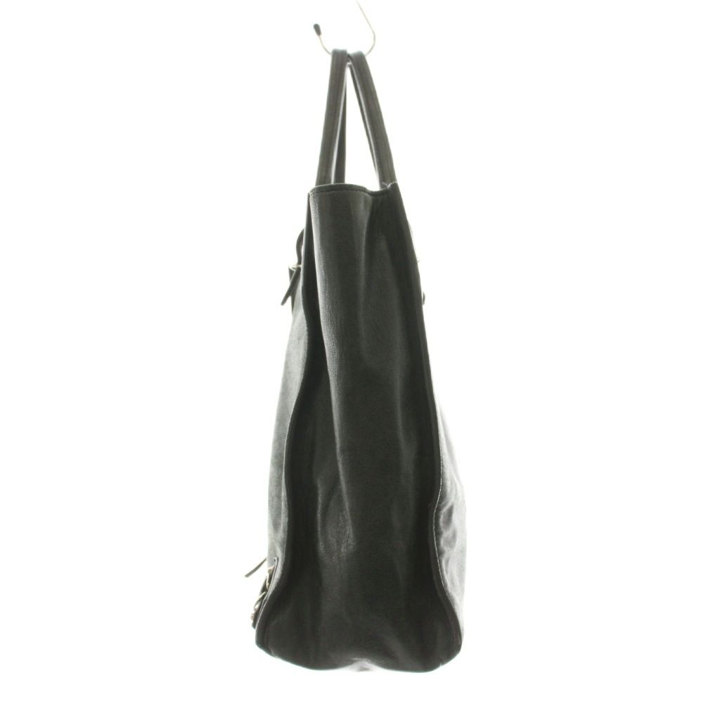 Balenciaga the Paper Tote Leather with Mirror Black — view 2