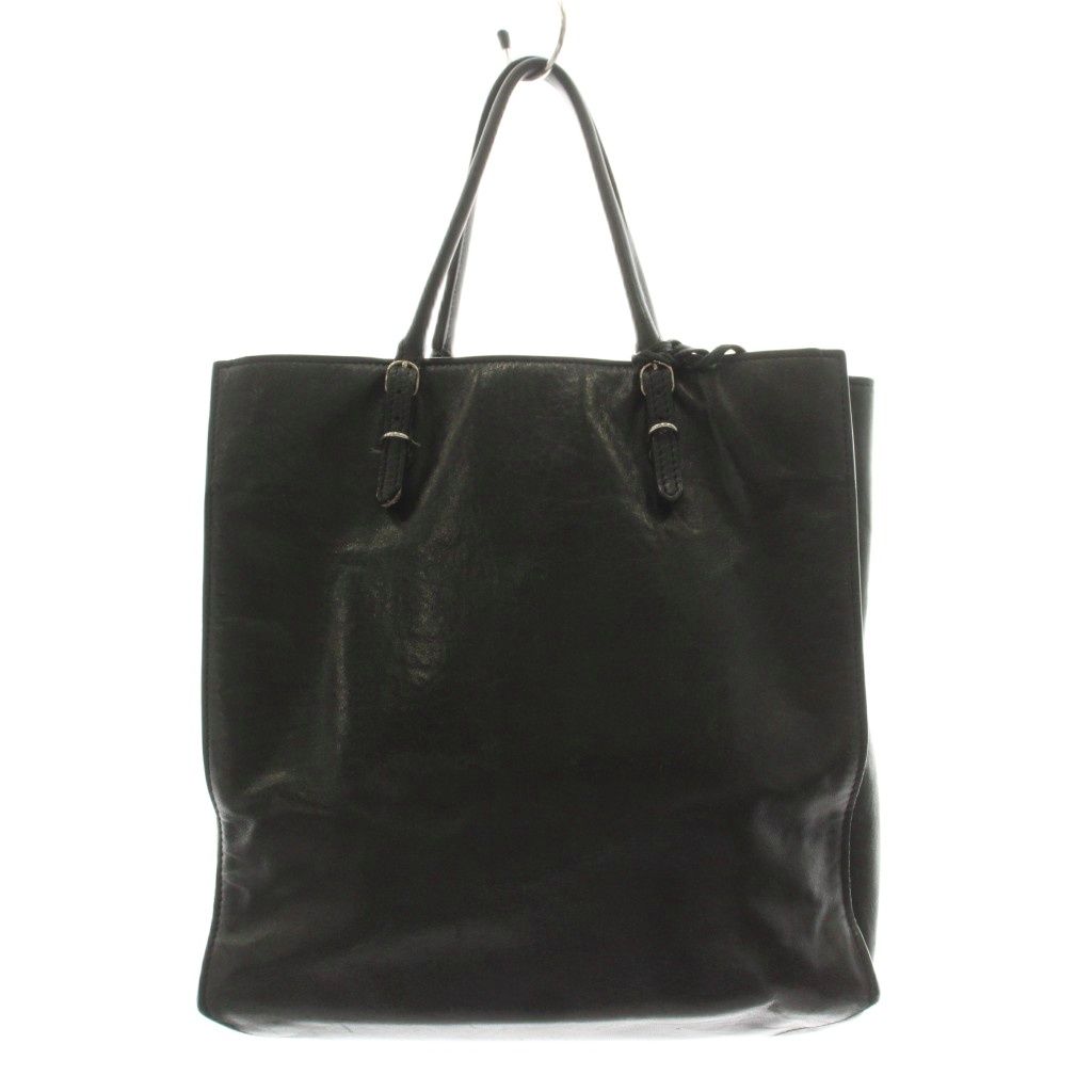 Balenciaga the Paper Tote Leather with Mirror Black — view 3