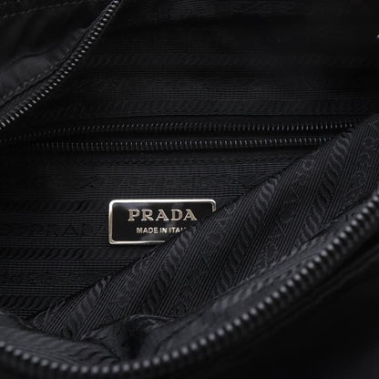 Prada Nylon Crossbody Shoulder Bag Black — view 6