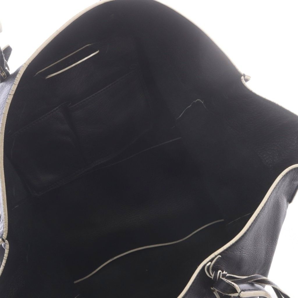 Balenciaga the Paper Leather Tote Black — view 6