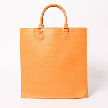 Louis Vuitton Sac Plat GM Tote Bag Business Square Shape Epi Leather Orange Gold — view 2