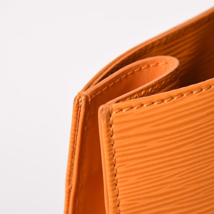 Louis Vuitton Sac Plat GM Tote Bag Business Square Shape Epi Leather Orange Gold — view 7