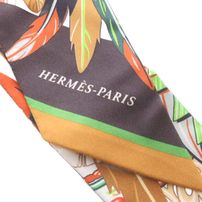 Hermes Twilly Scarf Dance Pacific Pacifique Silk Multicolor — view 3