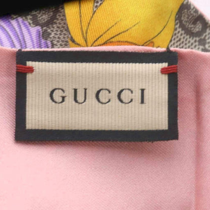 Gucci Scarf Neck Bow GG Flora Beige Pink — view 3
