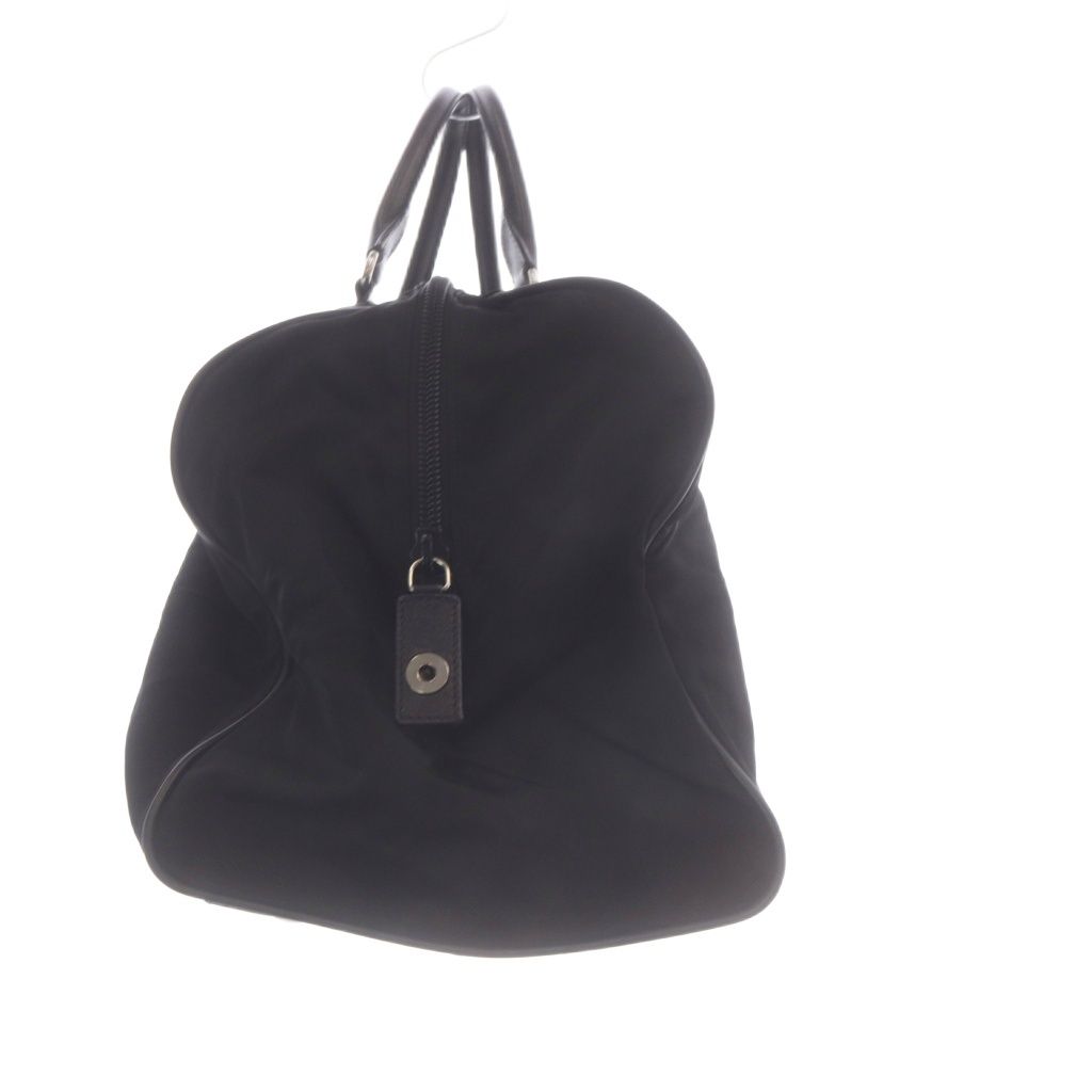Prada Tessuto Plate Boston Bag Black — view 3