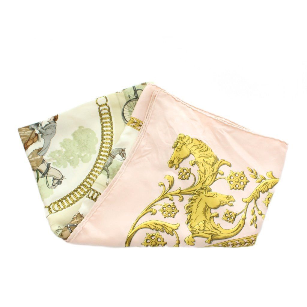 Hermes la Promenade de Longchamps Walk to Long Chien Carre 90 Scarf All Over — view 3