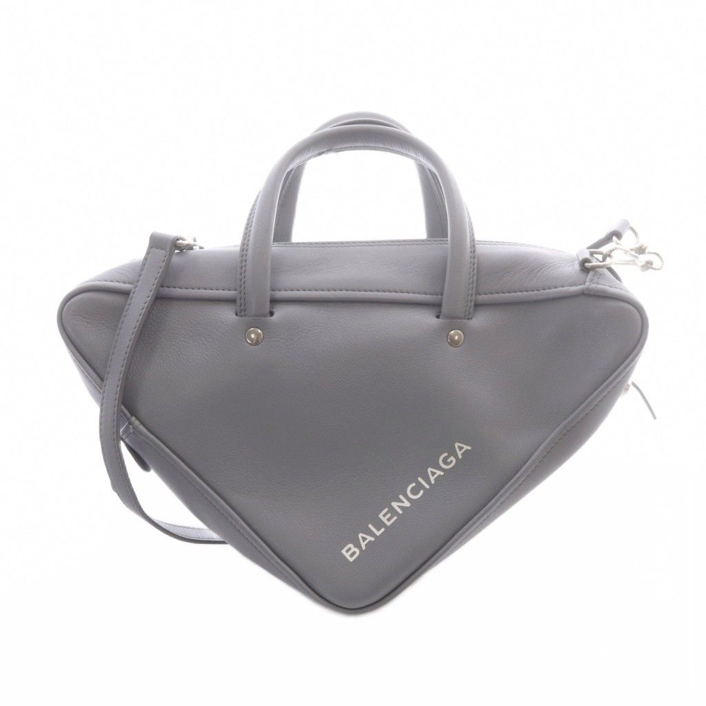 Balenciaga Triangle Duffle S 2-Way Shoulder Bag Gray