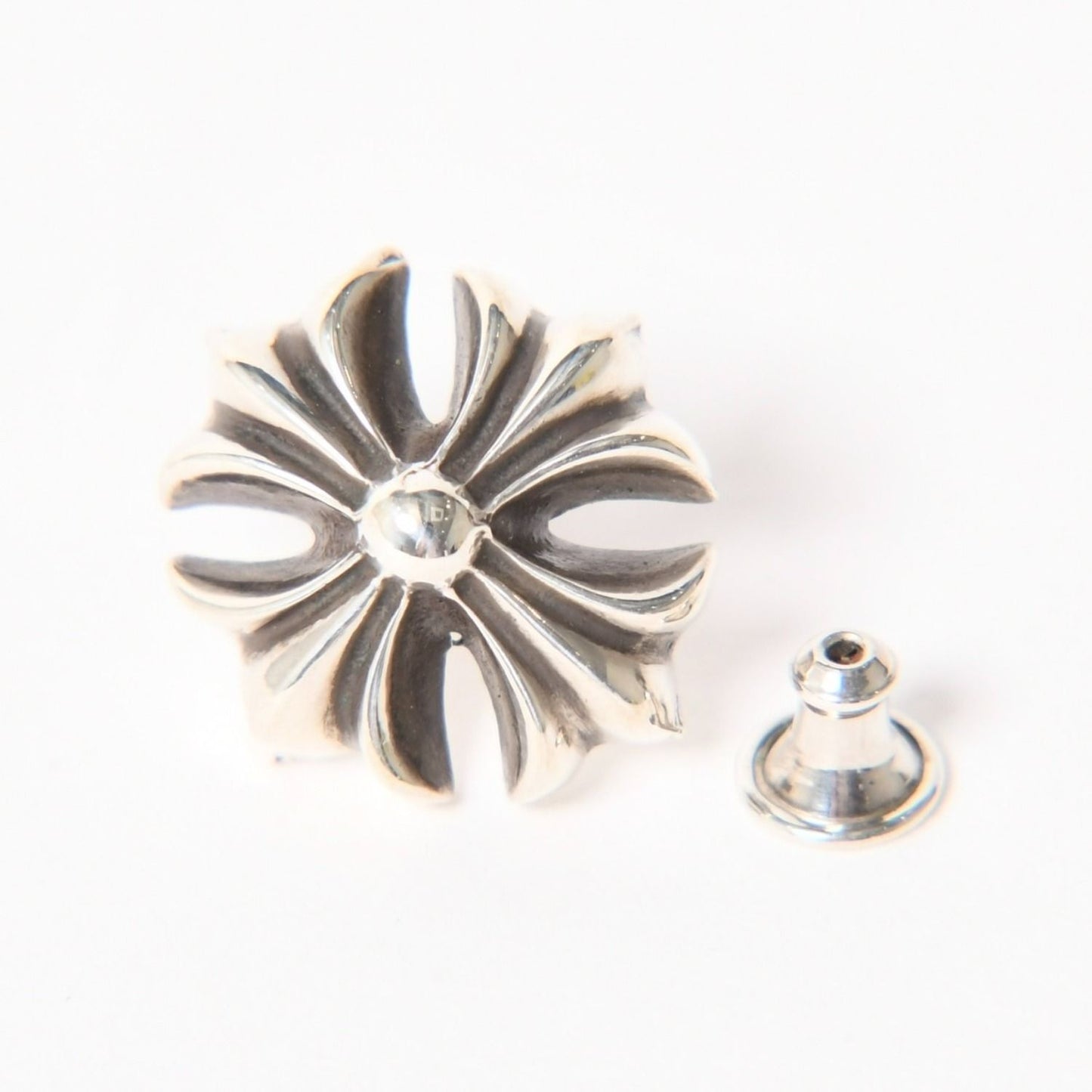 Chrome Hearts 4 CH Plus Studs 4 Large CH Stud Single Earrings 925