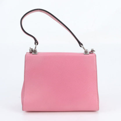 Prada Saffiano Leather 2-Way Chain Shoulder Bag Crossbody Tote — view 4