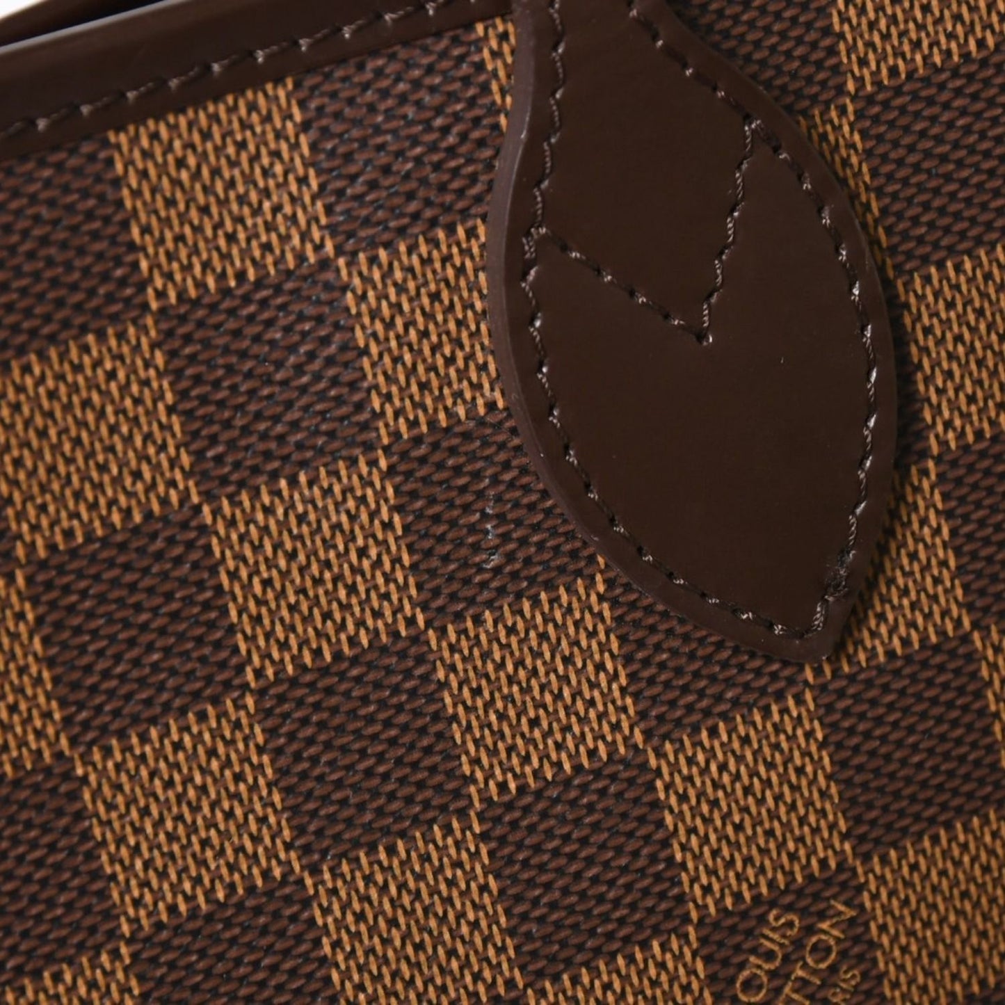 Louis Vuitton Neverfull GM Tote Bag Damier Ebene Brown Vintage Gold — view 8