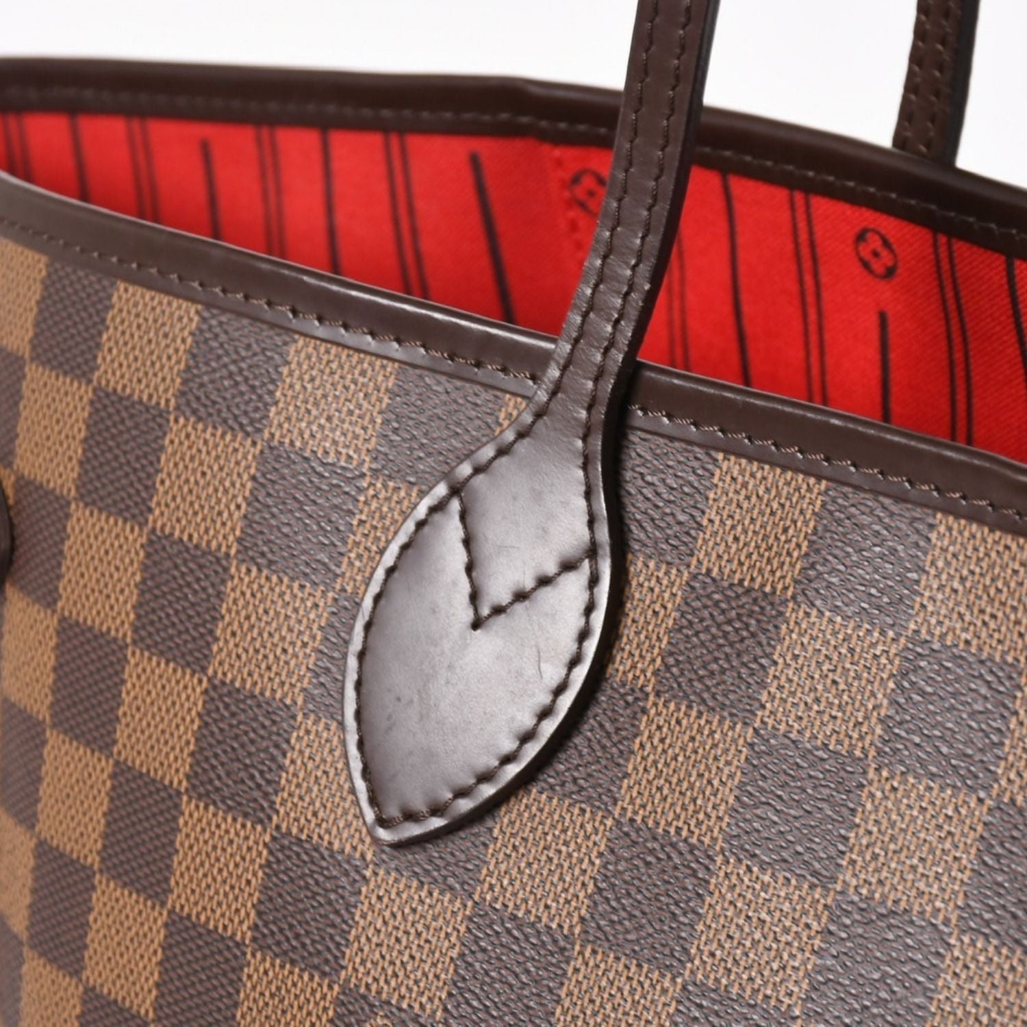 Louis Vuitton Neverfull GM Tote Bag Damier Ebene Brown Vintage Gold — view 5