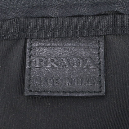 Prada White Tessuto Nylon Triangle Logo Shoulder Bag Po — view 8