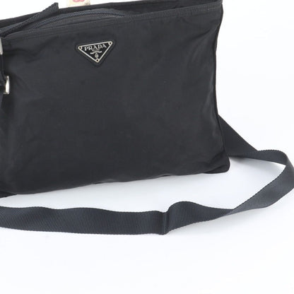 Prada White Tessuto Nylon Triangle Logo Shoulder Bag Crossbody Messenger — view 2