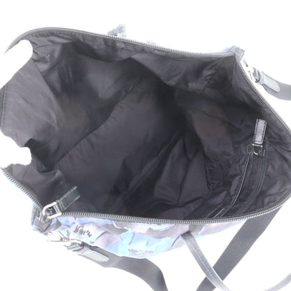 Prada Tessuto Nylon Triangle Logo Leather 2-Way Shoulder Bag Tote — view 8