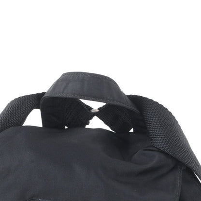 Prada Tessuto Nylon Triangle Logo Leather Backpack — view 2