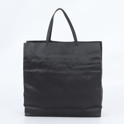 Prada White Tessuto Nylon Triangle Logo Leather Tote Shoulder Business — view 3