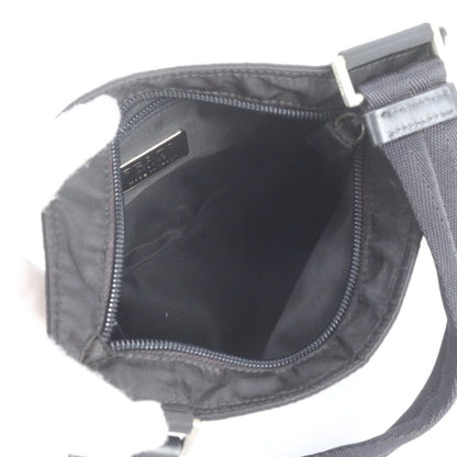 Prada White Tessuto Nylon Triangle Logo Leather Shoulder Bag Crossbody Messenger — view 7
