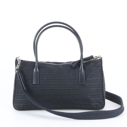 Prada White Tessuto Nylon Leather 2-Way Shoulder Bag Hand Tote