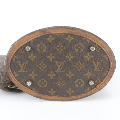 Louis Vuitton American Monogram Bucket PM Leather Tote Shoulder Hand — view 6