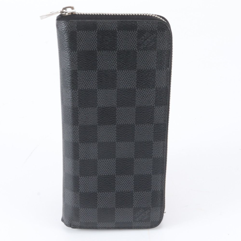 Louis Vuitton Damier Graphite Zippy Wallet Vertical Leather