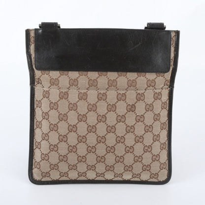 Gucci GG Canvas Leather Shoulder Bag Crossbody Messenger Business Tote — view 3