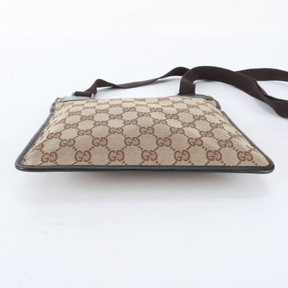 Gucci GG Canvas Leather Shoulder Bag Crossbody Messenger Business Tote — view 5