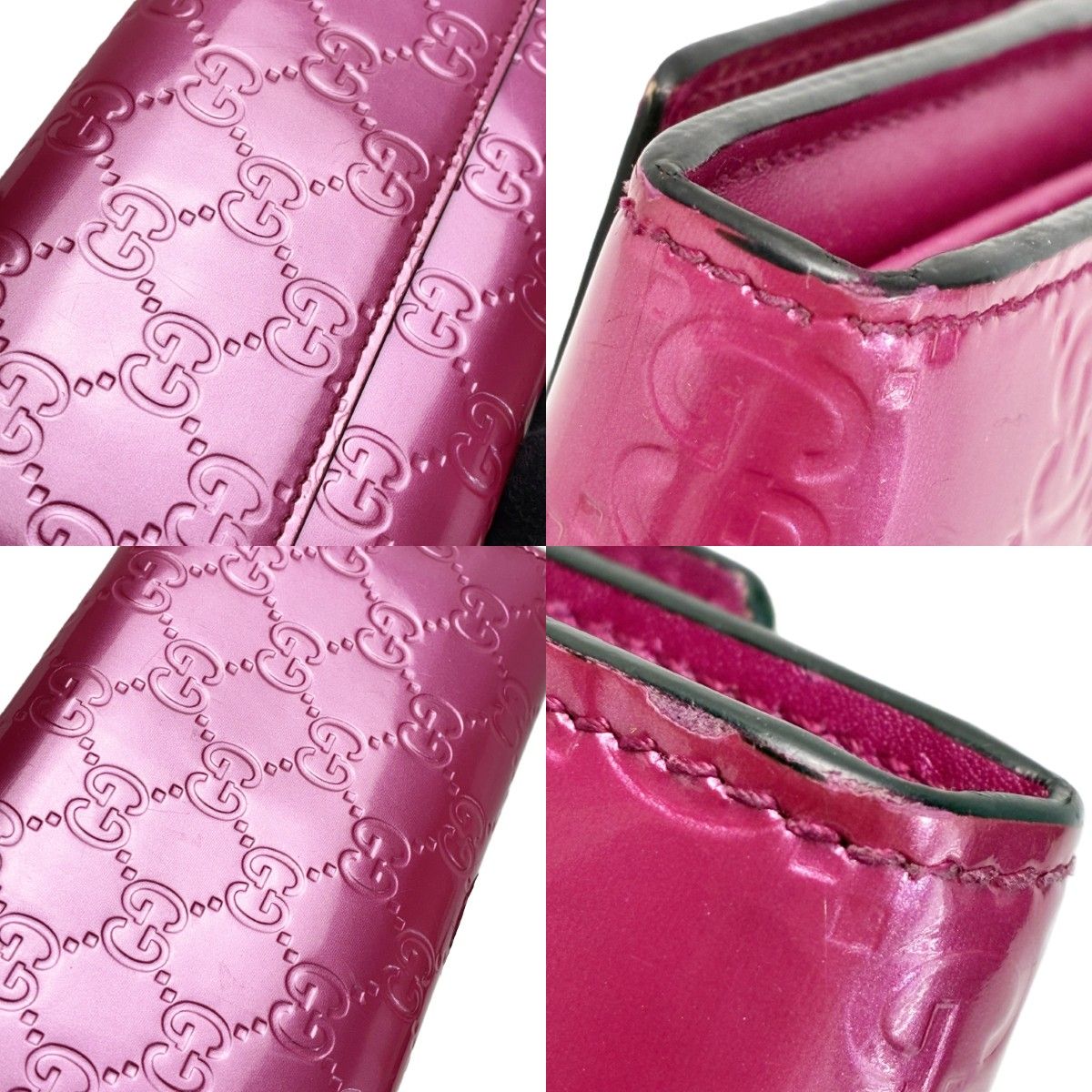 Gucci Brea Heart Enamel Pink Wallet — view 8